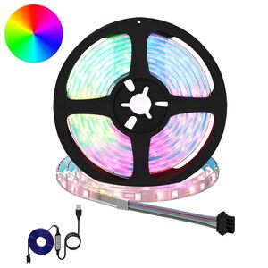 vidaXL LED-strip 4 pcs Zwart en transparant 210 x 0,8 x 0,3 cm