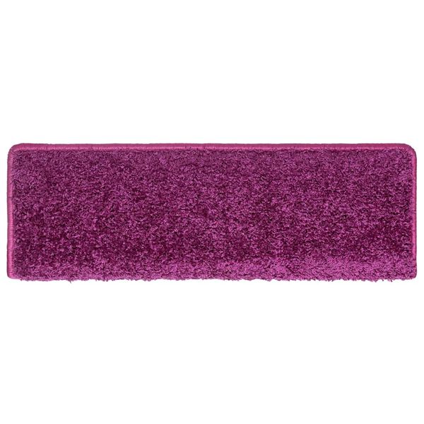 vidaXL Trapmatten 30 st 65x21x4 cm Violet Rechthoekige Rand