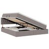 vidaXL Opbergbed met matras met hoofdeinde Taupe 180 x 200 cm fluweel