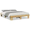 vidaXL Bedframe zonder matras 160x200 cm massief hout eiken