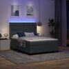vidaXL Boxspringbed met matras Donkergrijs 160 x 200 cm Fluweel