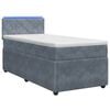 vidaXL Boxspringbed met matras Donkergrijs 80 x 200 cm Fluweel