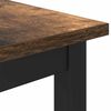vidaXL Tafel Gerookt eiken 100 x 50 x 76,5 cm Engineered hout en staal