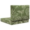 vidaXL Buiten bankkussen 2 pcs Bladontwerp Polyester