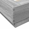 vidaXL Bedframe bewerkt hout grijs sonoma eikenkleurig 120x190 cm