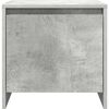 vidaXL Nachtkastjes 2 st 45x34x44,5 cm bewerkt hout betongrijs