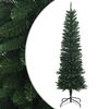 vidaXL Artificial Slim Christmas Tree 120 cm PE en PVC Groen