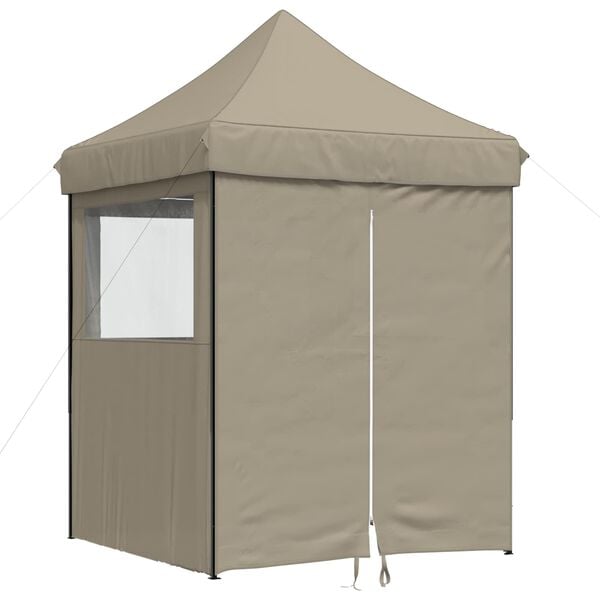 vidaXL Partytent Taupe 200 x 200 x 306 cm Oxford Stof