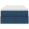 vidaXL Opslag bed met matras met matras Blauw 90 x 200 cm Polyester