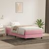 vidaXL Boxspring zonder matras fluweel roze 100x210 cm