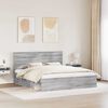 vidaXL Bedframe Grijs Sonoma 180 x 200 cm Massief grenenhout
