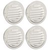 vidaXL Luchtventilatie roosters 4 st Zilver 125 mm Roestvrij staal