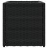 vidaXL Plantenbakken 2 st 36x30x32 cm poly rattan zwart
