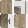 vidaXL Houten Kast Sonoma Eiken 88,5 x 30,5 x 73 cm Bewerkt hout