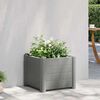 vidaXL Plantenbak verhoogd 43x43x35 cm PP steengrijs