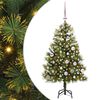 vidaXL Kunstmatige Scharnier Kerstboom met Cones Groen 150 cm