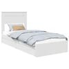 vidaXL Opslag bed met lade met hoofdeinde Wit 90 x 190 cm Bewerkt hout