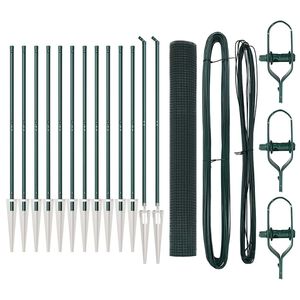 vidaXL Afrasteringspaal Groen