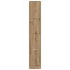 vidaXL Apothekerskast 30x41x174,5 cm bewerkt hout artisanaal eiken