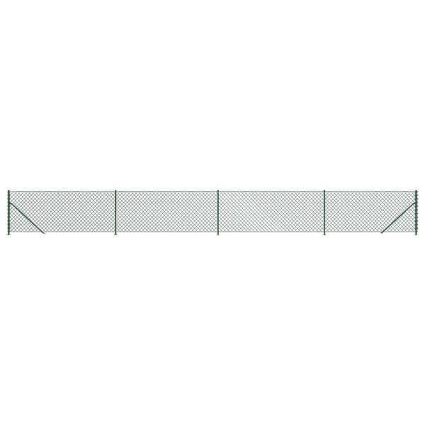 vidaXL Gaashek met flens 1,1x10 m groen