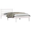 vidaXL Bedframe Wit 215,5 x 85,5 x 69,5 cm Massief Vurenhout