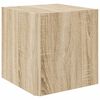 vidaXL Bijzettafel 33x33x34,5 cm bewerkt hout sonoma eikenkleurig