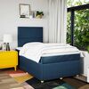 vidaXL Boxspring met matras stof blauw 120x190 cm