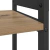 vidaXL Boekenkast Artisan Eiken 80 x 30 x 50 cm Bewerkt hout
