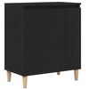 vidaXL Dressoir Zwart Eiken 60 x 35 x 70 cm Bewerkt hout