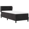 vidaXL Boxspringbed met matras Zwart 80 x 200 cm Fluweel