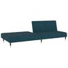 vidaXL Slaapbank 2-zits fluweel blauw