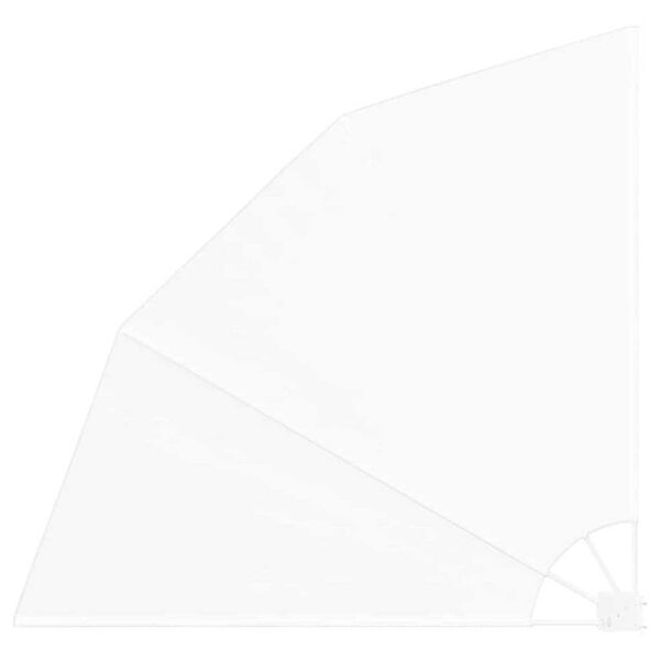 vidaXL Balkon Privacy Scherm Wit 140 x 140 cm Stof