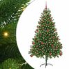 vidaXL Kerstboom met 300 LED met standaard Groen 180 cm PE