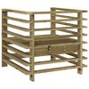 vidaXL Tuinstoelen 2 st geïmpregneerd hout