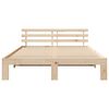 vidaXL Bedframe met hoofdeinde Naturel 150 x 200 cm Massief grenenhout
