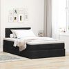 vidaXL Ottoman bed met matras en LED's 120x200 cm stof zwart