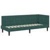 vidaXL Hoekbedframe met hoofdeinde Donkergroen 80 cm x 200 cm Fluweel