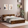 vidaXL Bedframe met hoofdeinde gerookt eikenkleurig 140x190 cm