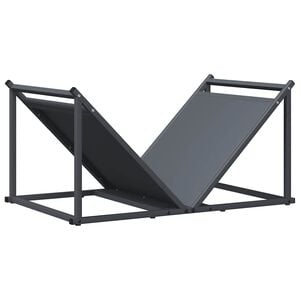 vidaXL Brandhoutrek 70x43x34,5 cm koudgewalst staal antracietkleurig