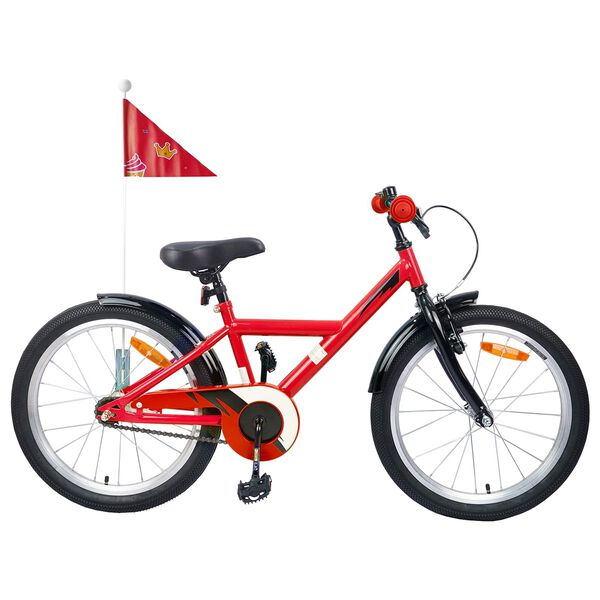 vidaXL Kinderfiets 18 Inch voor 5-7 jaar Rood