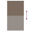vidaXL Rolgordijn verduisterend koffie 120x210 cm stofbreedte 116,6 cm