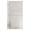 vidaXL Tuinpoort 100x175 cm roestvrij staal
