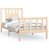 vidaXL Bedframe met hoofdbord massief hout 90x200 cm