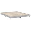 vidaXL Bedframe bewerkt hout betongrijs 140x200 cm