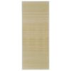 vidaXL Tapijt rechthoekig 80x200 cm bamboe naturel