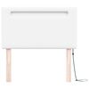 vidaXL LED Hoofdbord Wit 100 cm Nep Leer