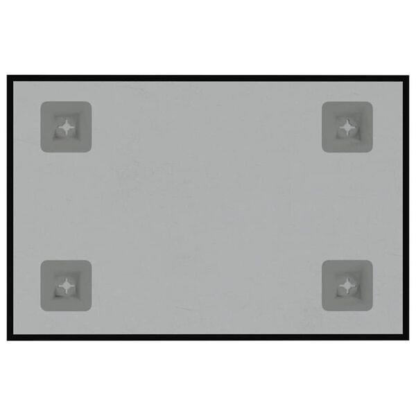 vidaXL Magneetbord voor aan de wand 30x20 cm gehard glas zwart