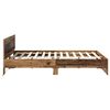vidaXL Bedframe met hoofdeinde Oud Hout 140 x 200 cm Bewerkt hout