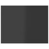 vidaXL Wandschappen 4 st 40x50x1,5 cm spaanplaat hoogglans grijs