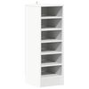 vidaXL Schoenenkasten 31,5 x 35 x 90 cm Wit 6 compartimenten